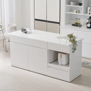 시오 E0 키높은 이지수납 광파오븐 아일랜드 홈바 식탁 렌지대 수납장 1800X750