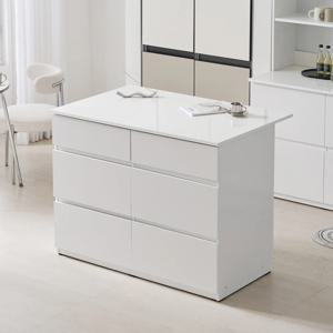 위드 키높은 E0 광폭 서랍 아일랜드 홈바 식탁 수납장 1200 1600 1800 2000