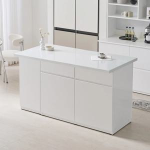 시오 E0 키높은 광파오븐 인조대리석 아일랜드 홈바 식탁 렌지대 1600X750