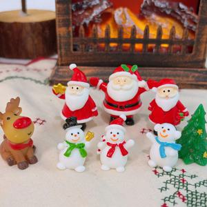 크리스마스 산타 트리 미니어처 미니어쳐 루돌프 북극곰 눈사람 DIY 소품 미니 피규어
