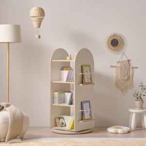 CP100 전면 책꽂이 4단 회전책장 1color