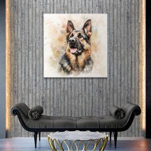 용맹한 수호자 그림 알루미늄액자 강아지 애완견 반려견 애견 카페 퍼피 펫 인테리어 액자