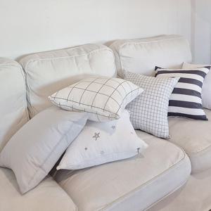 아사60수 플랫 미니쿠션커버 1장 6size/6colors