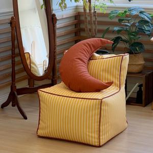 파인 레몬오렌지 친환경 기능성 이지클린 빈백 1인소파 카페 리조트 도서관 거실