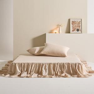 고온워싱 진드기방지 마카롱 프릴 스커트 침대커버 국내생산