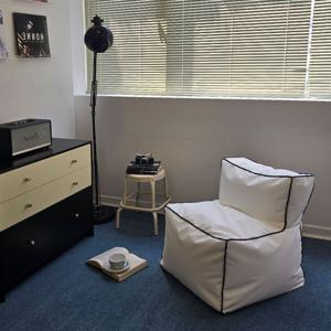 파인 미니멀리스트 친환경 기능성 이지클린 빈백 1인소파 카페 리조트 도서관 거실