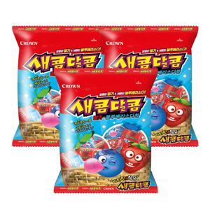 새콤달콤 딸기 블루베리소다 200g 3봉