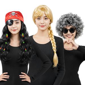 컨셉파티 가발 긴머리 분장 연극 엽기 촬영 인생네컷 변장 소품 할로윈