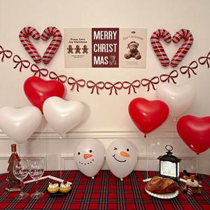 크리스마스 풍선 포스터 세트 파티 용품 장식 데코 소품 눈사람