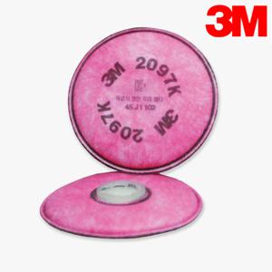 방진필터 방독마스크 특급 필터 그라인딩 용접 분진 도장 석면 2개입 2097K