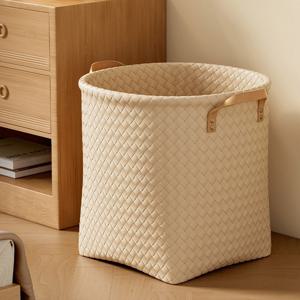 [해외] 모던 심플 대용량 편직 빨래바구니 다용도 빨래통 세탁바구니 2color 3size