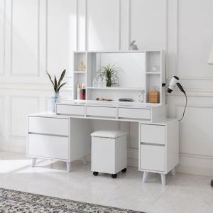 세리나 (Serina)화장대  1200 600+300  확장형 (의자별도)