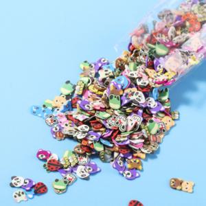 슬라임 레진 공예 재료 폴리머 데코덴 동물 파츠 부자재 1000개입