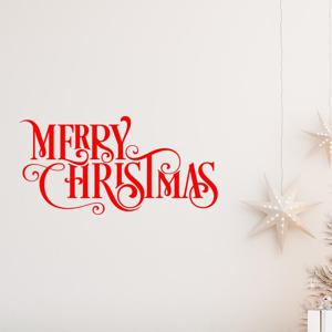 크리스마스 스티커 - 영문 레터링 창문 대형 시트지 유리 장식