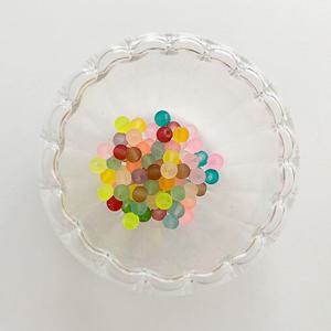 비즈 구슬 공예 아크릴 무광 네온 컬러 구슬 부자재 4mm 100개