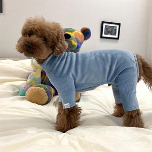 겨울 강아지올인원 밍크 벨벳 기모 목폴라