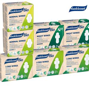 NEW 유기농 순면 생리대 혼합 7팩 (노말윙2+롱윙3+나이트윙2)