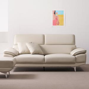 테오 헤드틸팅 스플릿 소가죽 3인용 소파 4colors(스툴선택)