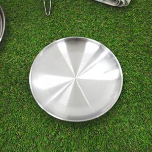 캠핑스케치 스텐 원형접시 20cm 고기 수육 족발 그릇 야외 휴대용 경량 앞접시 플레이트