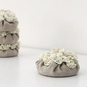 린넨레이스 의자발커버 4P세트