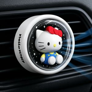 헬로키티 캐릭터LED 차량용 방향제 디퓨저 새차 선물 화이트