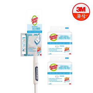 크린스틱 뉴올인원 욕실청소용 롱핸들+리필 11입