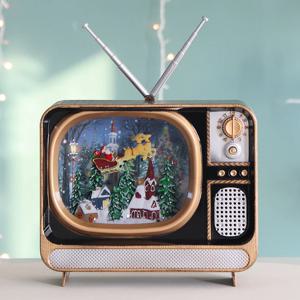 빈티지 텔레비전 워터 오르골