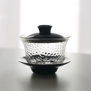 골드앤블랙 개완 유리 개완배 차우리기 다기 다구 다도 입문 차도구