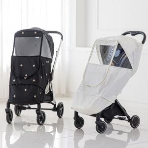 M4U 시그니처 자수 휴대용/디럭스 유모차 방풍커버 자수