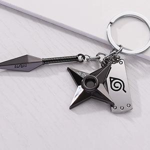 닌자 수리검 키링 표창 나뭇잎 마을 나루토 백참 열쇠고리 굿즈 가방 꾸미기 참 액세사리