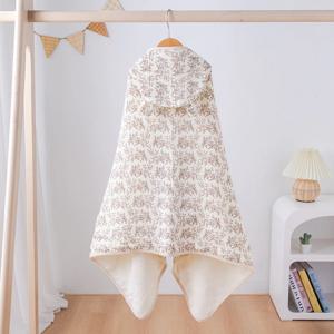 투클로버 포근 토닥 순면 후드 블랭킷 오트리프 신생아 낮잠 이블 유모차 아기띠 외출시