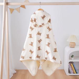 투클로버 포근 토닥 순면 후드 블랭킷 말랑곰 신생아 낮잠 이블 유모차 아기띠 외출시