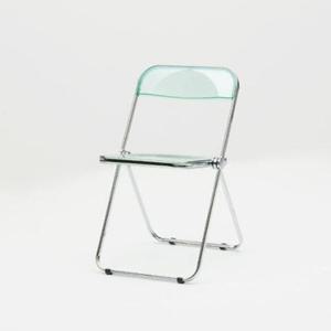 깨끗한 모던디자인 투명 접이식 실버스틸체어(470 4색)