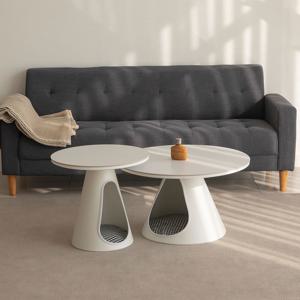 아리까리 고양이 숨숨집 테이블 펫하우스 원형 포세린 세라믹 다용도 사이드 티테이블