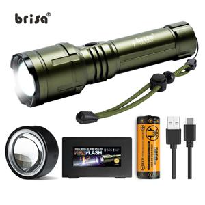 파이어 LED 후레쉬 충전식 손전등 해루질 캠핑 랜턴 점화렌즈