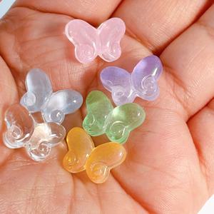 나비 비즈 공예 구슬 부자재 재료 크리스탈 키링 팔찌 DIY 아크릴 글라스 악세사리