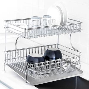 국내생산 올스텐 경사형 식기건조대 2단 세로형 / 기본