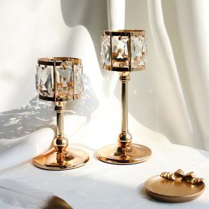 엔틱 크리스탈 촛대 캔들홀더 2size