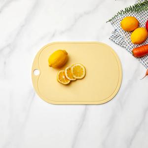 TPU 칼집이 잘 나지 않는 미끄럼방지 도마 S 34x24CM 옐로우