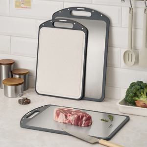 스텐 304 양면 도마 2종 택1 고기 생선 재료손질 칼 나이프