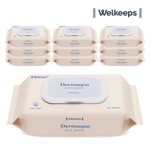 더마쿠아 아기물티슈 오리지널 캡형 100매 10팩