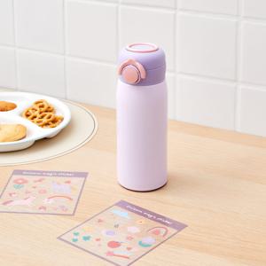 분해가 간편한 DIY 어린이 스티커 보온병 360ML 유니콘매직