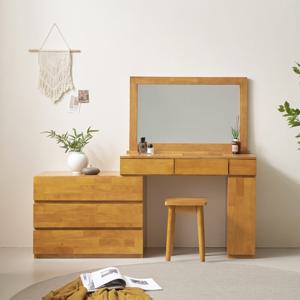 이스테지아 원목 확장형 화장대 (의자별도)