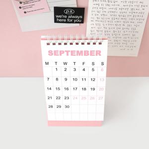 2026 desk calendar 탁상용 데스크 캘린더 트래커 핑크 미니 달력