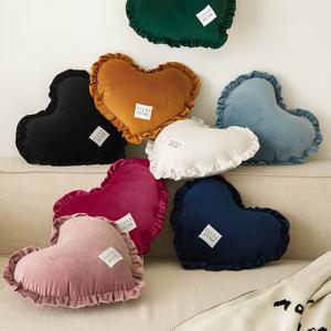 벨벳 하트 쿠션 (솜 포함)