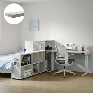 멘디 모션데스크 풀패키지A(1400모션,2000파티션책장,침대)