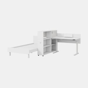 멘디 모션데스크 패키지B(1200모션,1400파티션책장,침대)