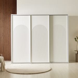 루미에르 웨인스코팅 친환경 E0 슬라이딩 옷장 2400 슬라이드 미닫이 장롱 키큰 장