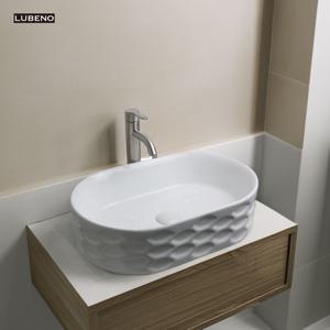 욕실 탑볼세면대 라운드 화이트 타원형 볼세면기 DL-3200