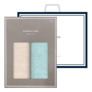 송월 라이트무지 2P 세트(타올2매+송월창케이스+CM쇼핑백)